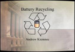 Battery Recycling PowerPoint Presentation