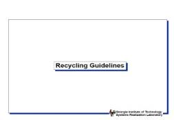 Recycling Guidelines PowerPoint Presentation