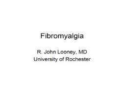 Fibromyalgia Medical PowerPoint Presentation