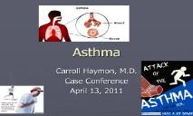 Asthma PowerPoint Presentation