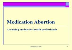 Medical Abortion (Medication Abortion) PowerPoint Presentation