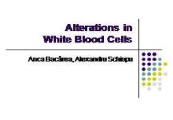 Alterations in White Blood Cells PowerPoint Presentation