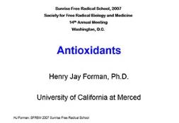 Antioxidants Free Radical Biology PowerPoint Presentation