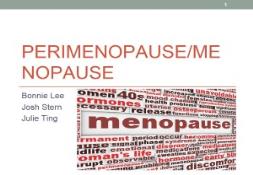 MENOPAUSE PowerPoint Presentation