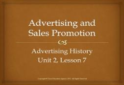 Advertising and Sales Promotion PowerPoint Presentation