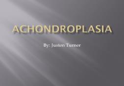 Achondroplasia PB works PowerPoint Presentation