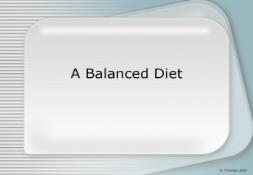 Balanced Diet PowerPoint Presentation