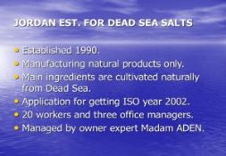 ABOUT DEAD SEA ADEN CHARMS PowerPoint Presentation