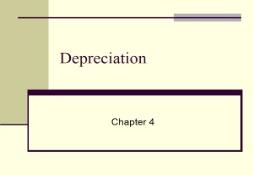 Depreciation Tennessee Technological University PowerPoint Presentation