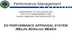 ED Performance Appraisal System PowerPoint Presentation