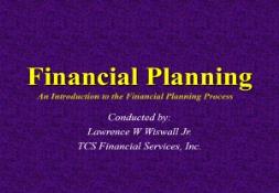 Financial Planning PowerPoint Presentation