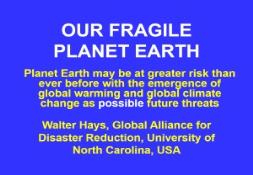 OUR FRAGILE PLANET EARTH PowerPoint Presentation