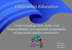 Citizenship Education PowerPoint Presentation