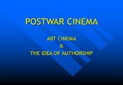 POSTWAR CINEMA PowerPoint Presentation