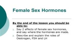 Female Sex Hormones  PowerPoint Presentation