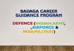 Badaga Career Guidance Program PowerPoint Presentation