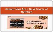 Roasted Cashew PowerPoint Presentation