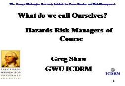 Hazard Risk Management PowerPoint Presentation