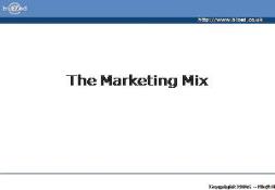 The Marketing Mix PowerPoint Presentation