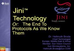 Jini Technology PowerPoint Presentation