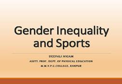 Gender Inequality and Sports Powerpoint Presentation