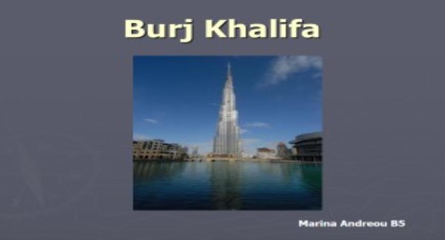 Free Download Burj Khalifa PowerPoint Presentation Slides