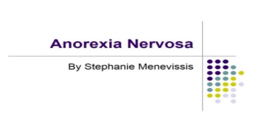 Free Download About an Anorexia Nervosa PowerPoint Presentation Slides