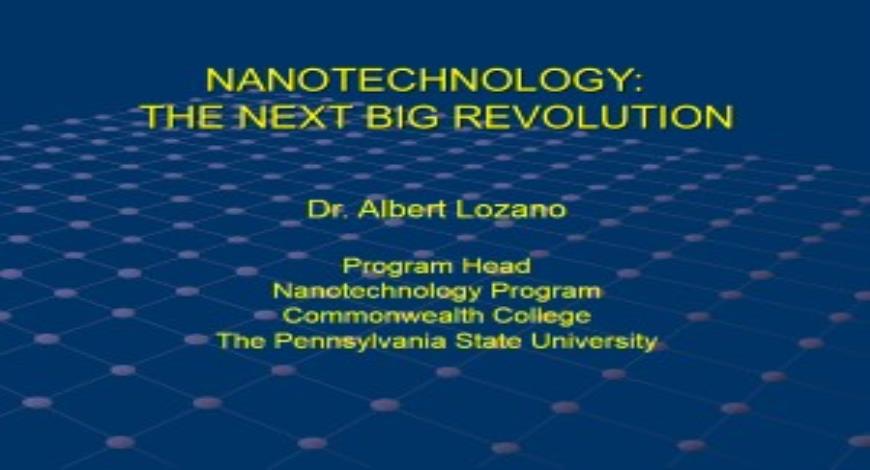 Nanotechnology: The Next Really Big Small Thing. What is Nanotechnology? -  ppt download