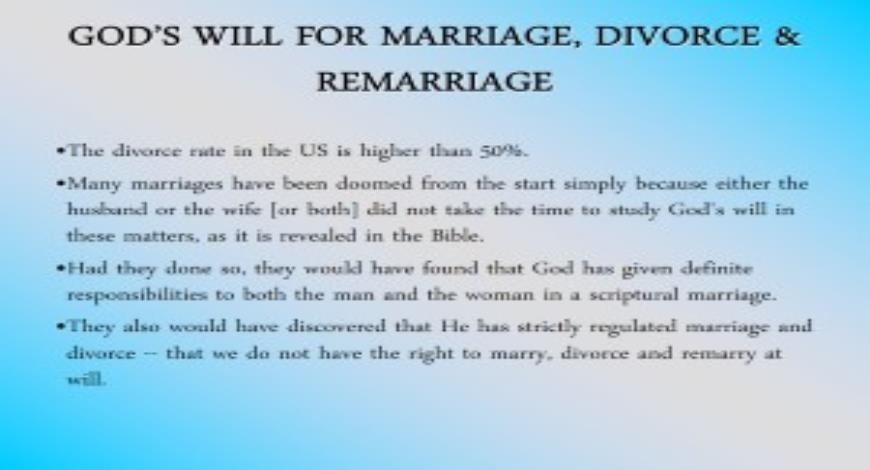 Free Download MARRIAGE DIVORCE REMARRIAGE FOREST HILLS CHURCH OF CHRIST ...