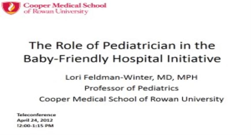 Free Download The Role of Pediatrician in BFHI Hezekiah Beardsley CT ...