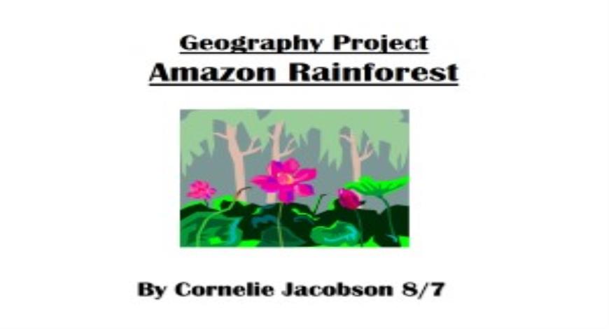 Free Download Amazon Rainforest Powerpoint Presentation 4041