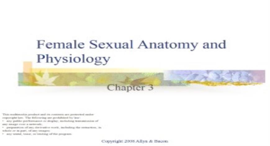 Free Download Female Sexual Anatomy And Physiology Powerpoint Presentation Slides 4774