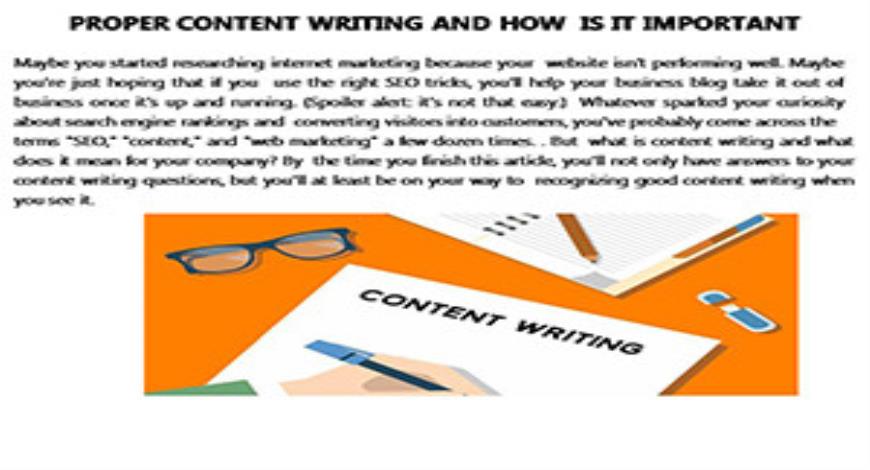 presentation on content writing